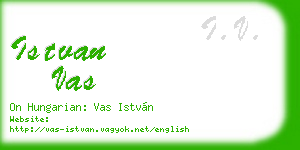 istvan vas business card